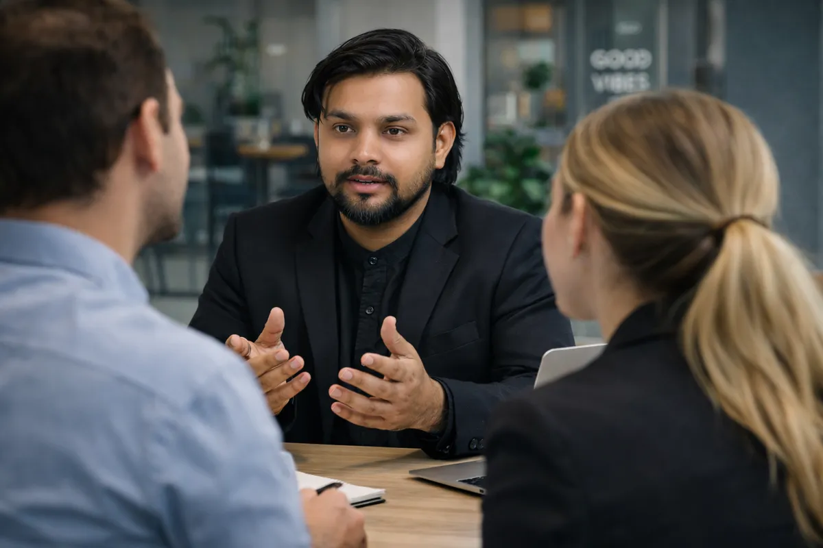 RecSkills Managing Partner with Clients